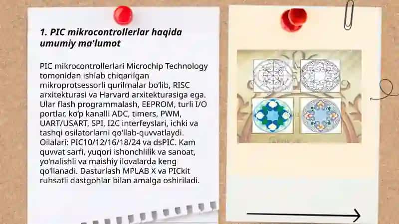 PIC mikrocontrollerlar haqida umumiy ma'lumot 3