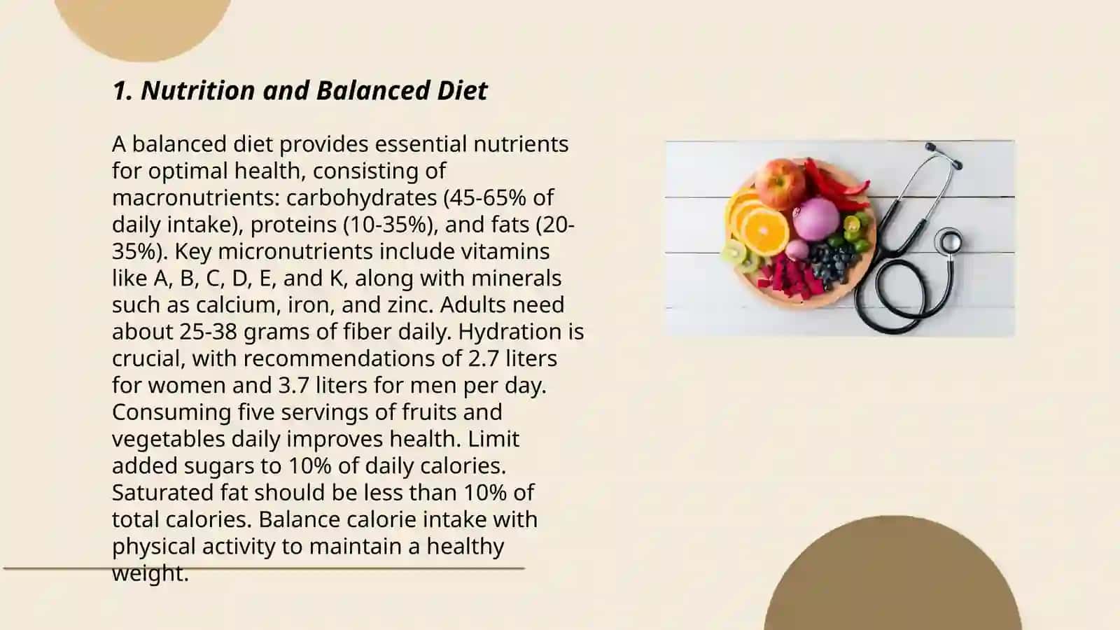 Nutrition and Balanced Diet 3