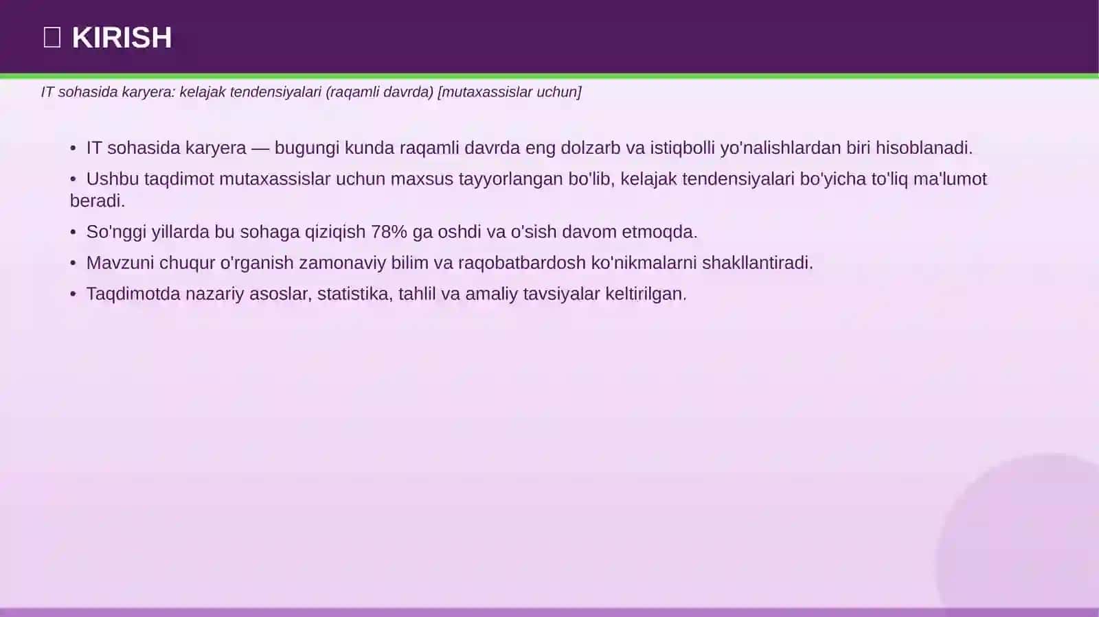 Mutaxassislar Uchun IT Sohasida Karyera Tendensiyalari 3
