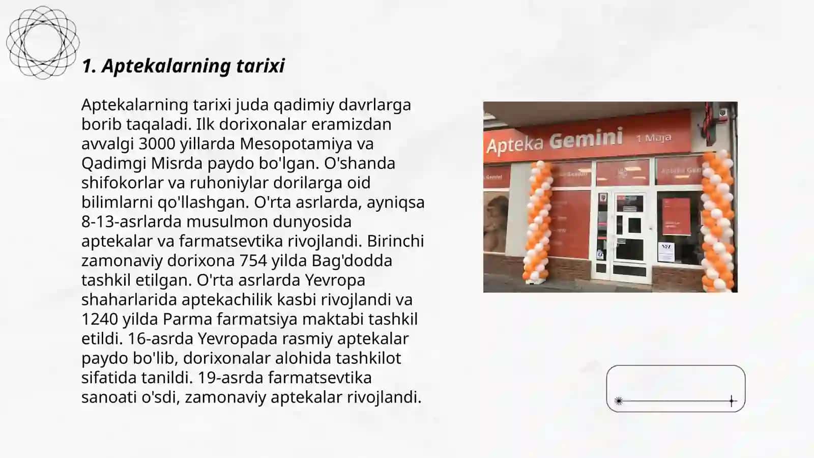 Aptekalarning tarixi 3