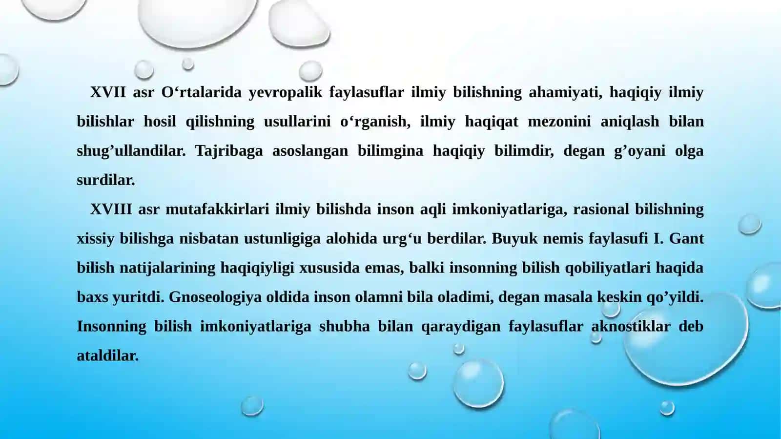 Bilish falsafasi 3