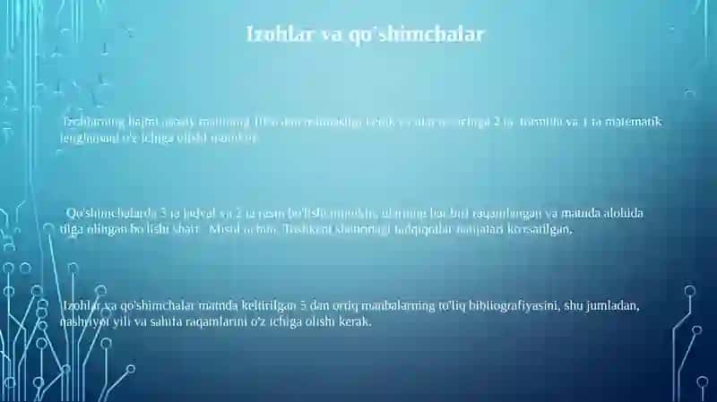 Ilmiy Maqola Rasmiylashtirish Talablari 3