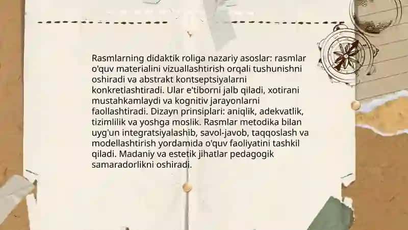 Darslikdagi rasmlarning didaktik róli 3