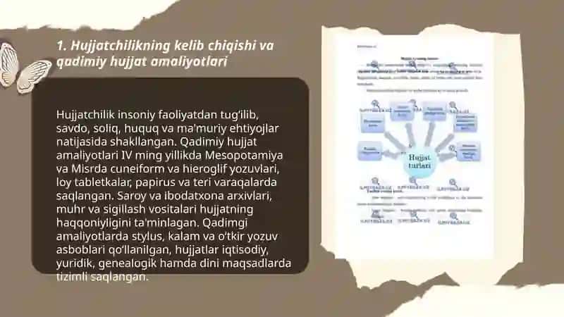 Hujjatchilik tarixi 3