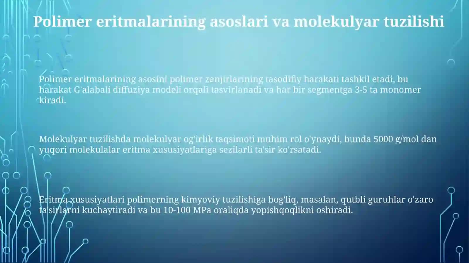 Polimer eritmalari 3