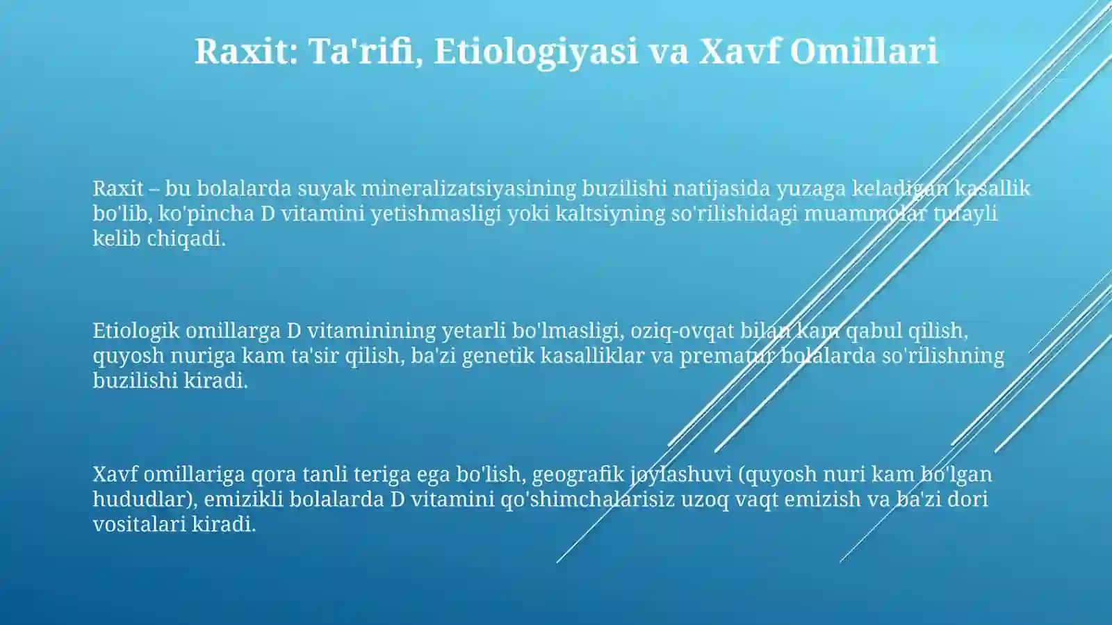 Bolalarda raxit va raxitsimon kasalliklar 3