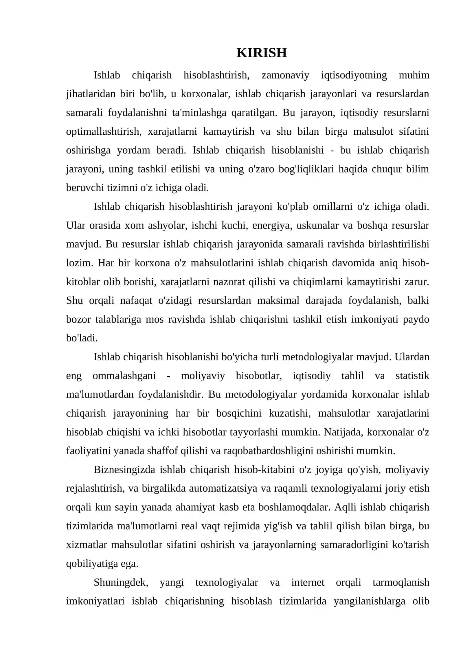 ISHLAB CHIQARISH HISOBLAMASI 3