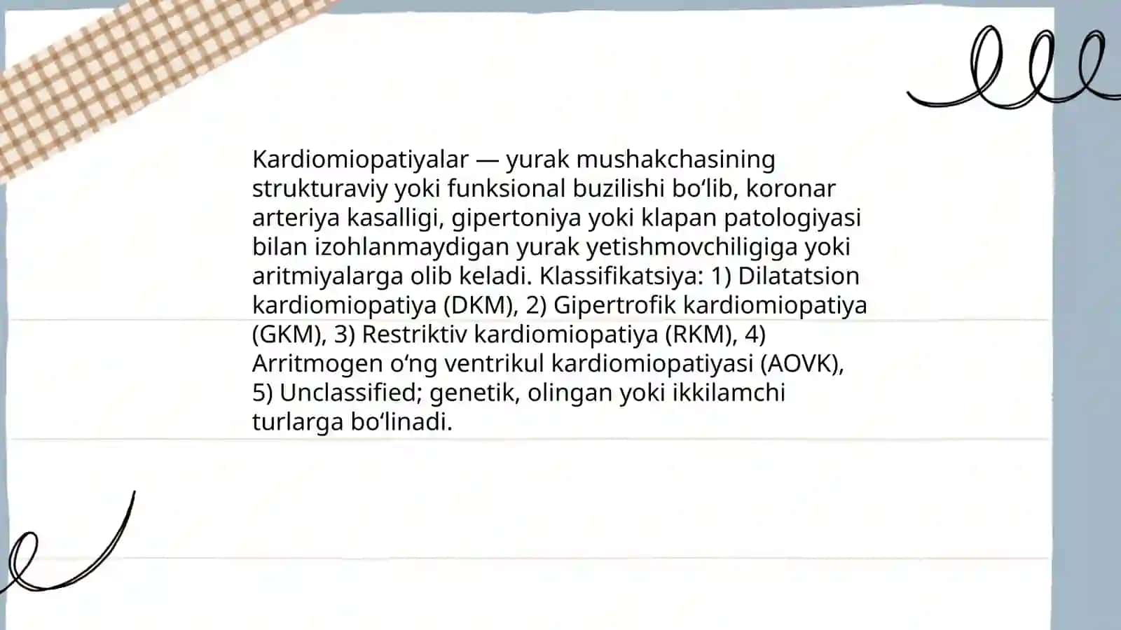Kardiomiopatiyalar 3