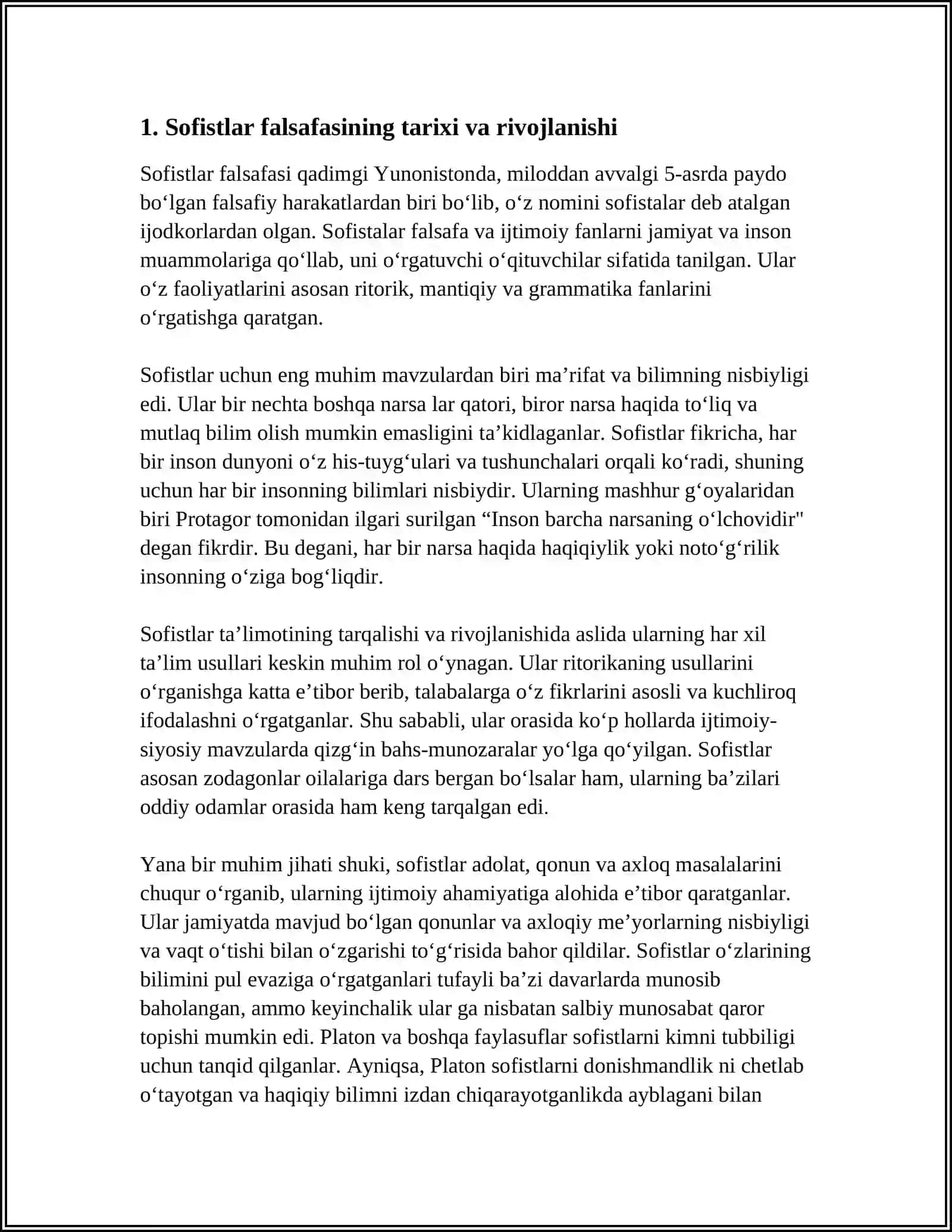 SOFISTLAR FALSAFASI 3