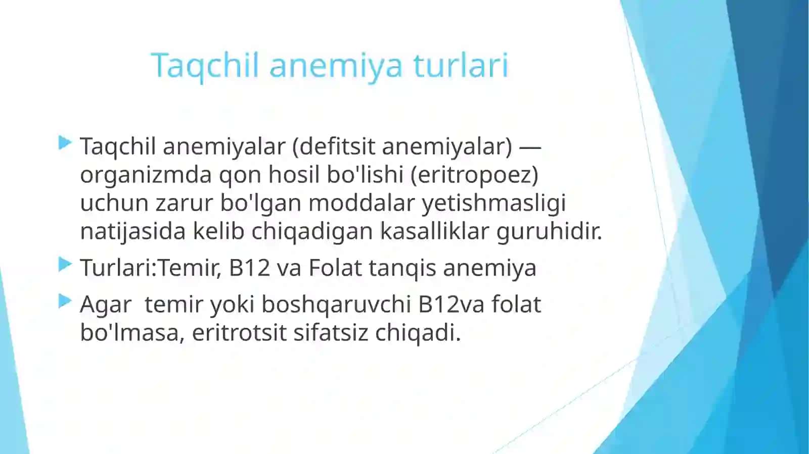 Taqchil Anemiyalar 3