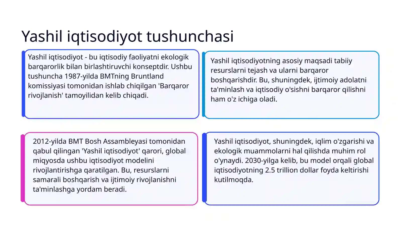 Yashil iqtisodiyotga otish zarurati 3