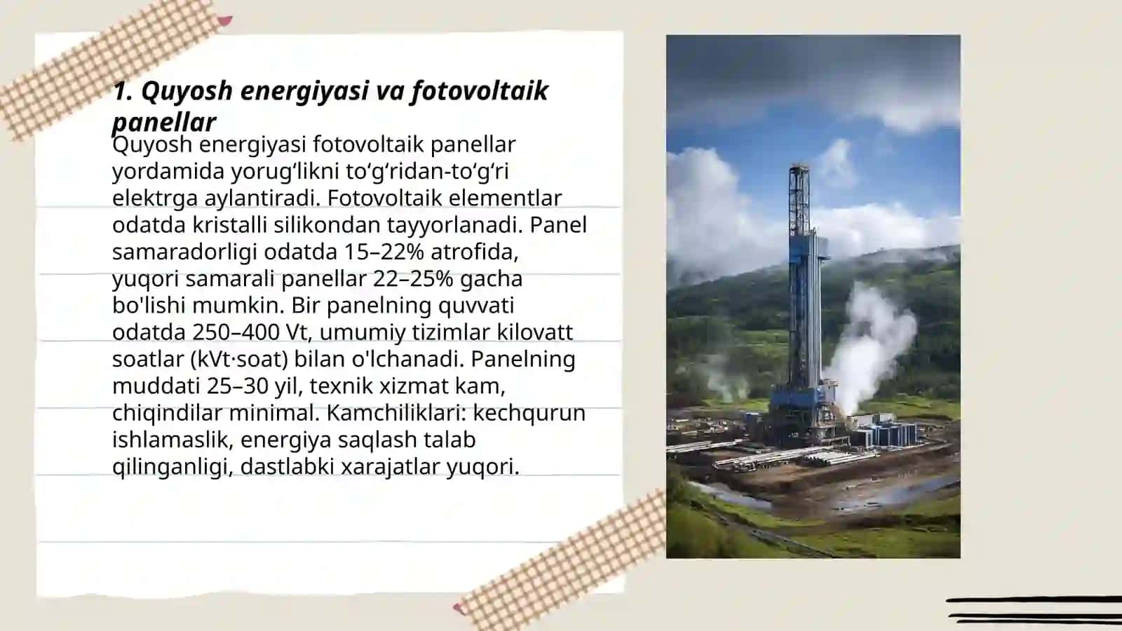 Quyosh energiyasi va fotovoltaik panellar 3