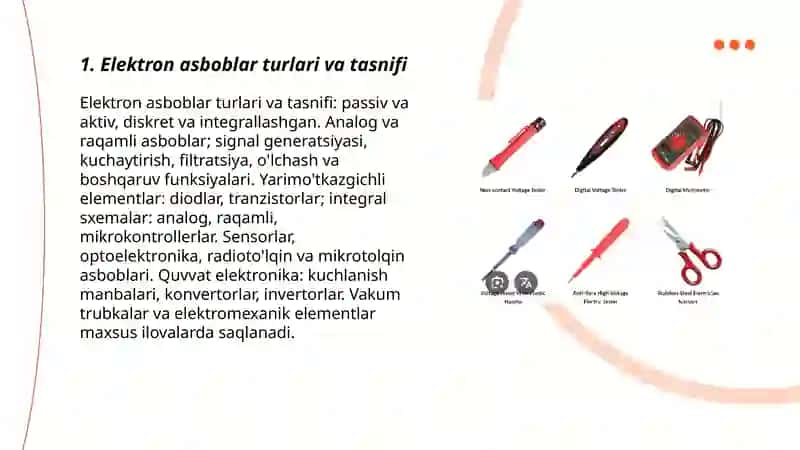 Elektron asboblar 3