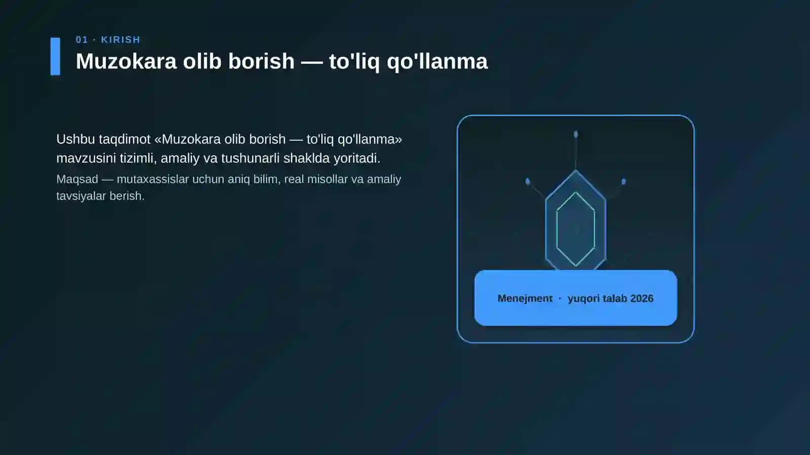 Muzokara olib borish — to'liq qo'llanma 3