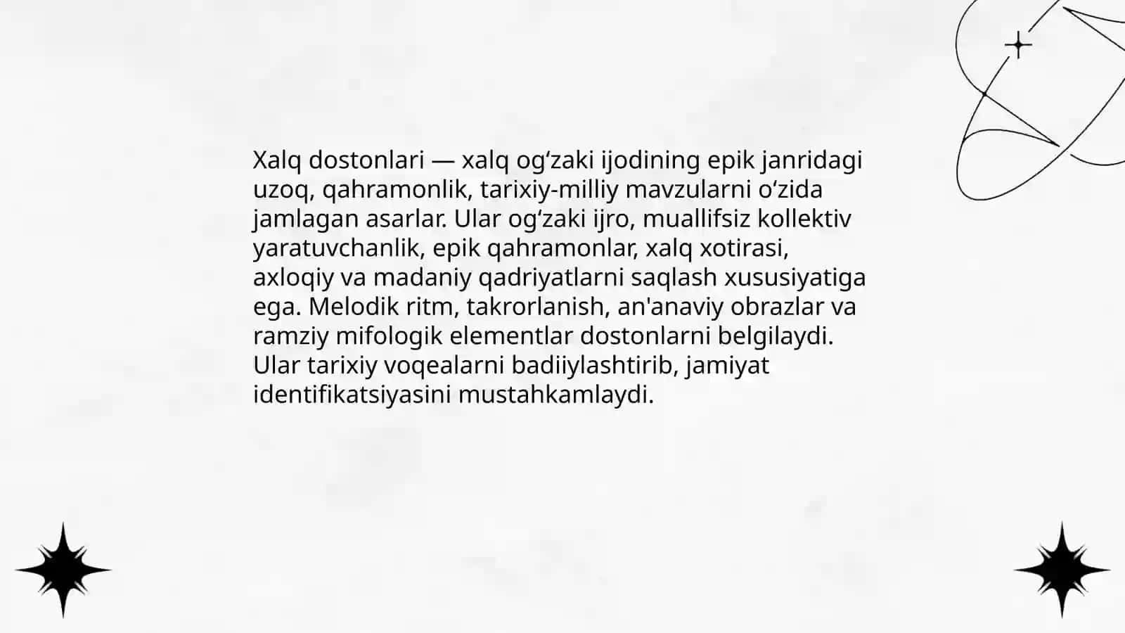 Xalq dostonlari haqida ma'lumot 3