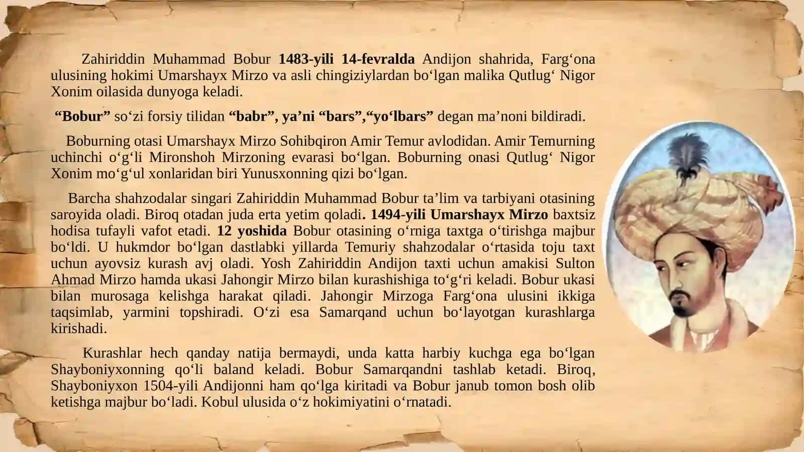 Zahiriddin Muhammad Bobur 3