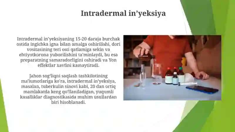Intradermal inʼyeksiya 3
