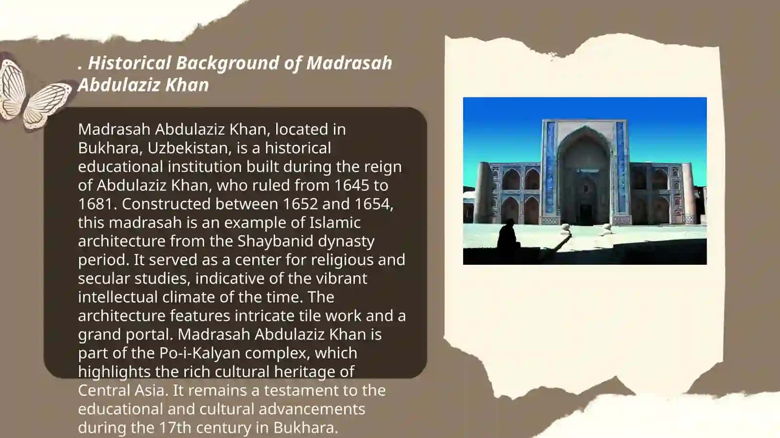 Madrasah Abdulaziz Khan in Bukhara 3