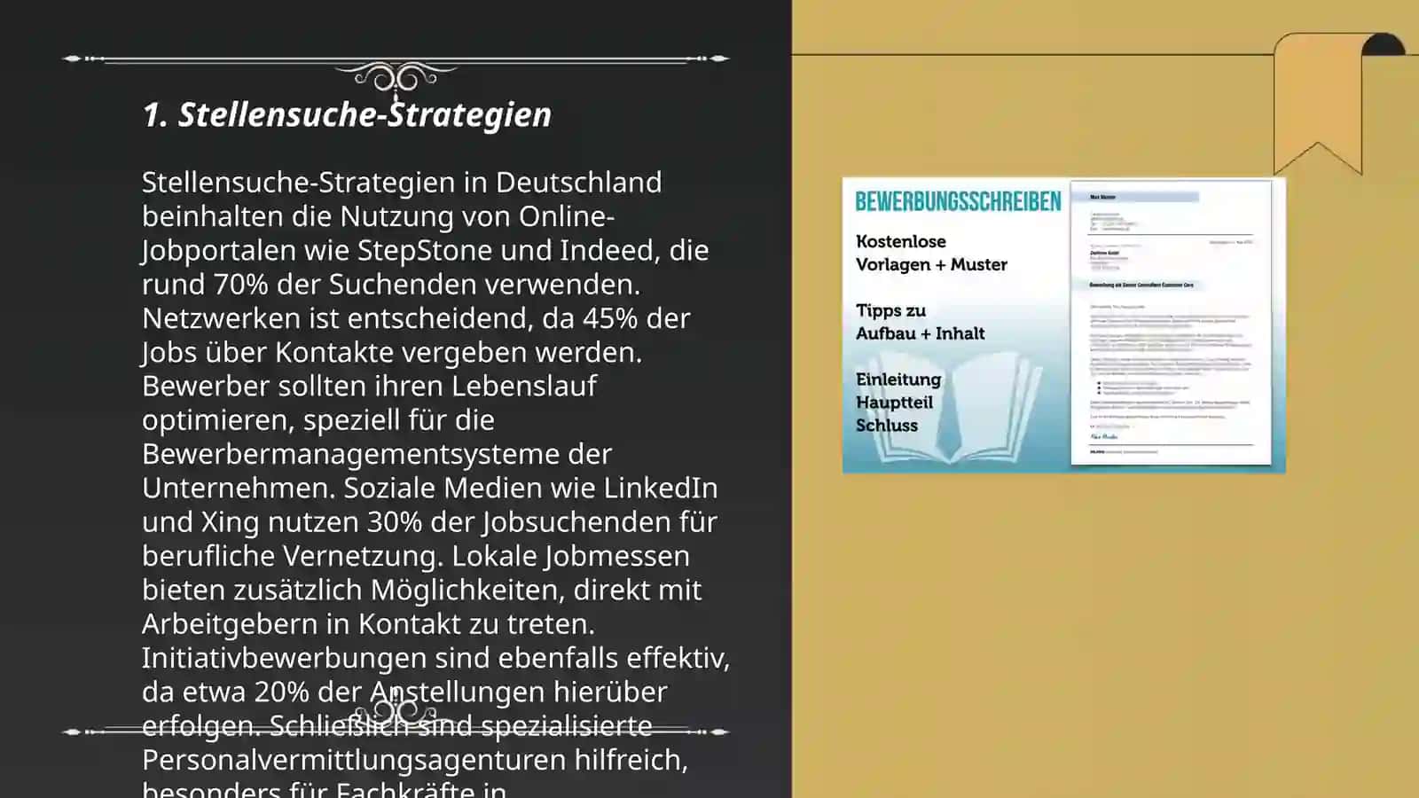 Stellensuche: Bewerbungsschreiben und Gespräch 3