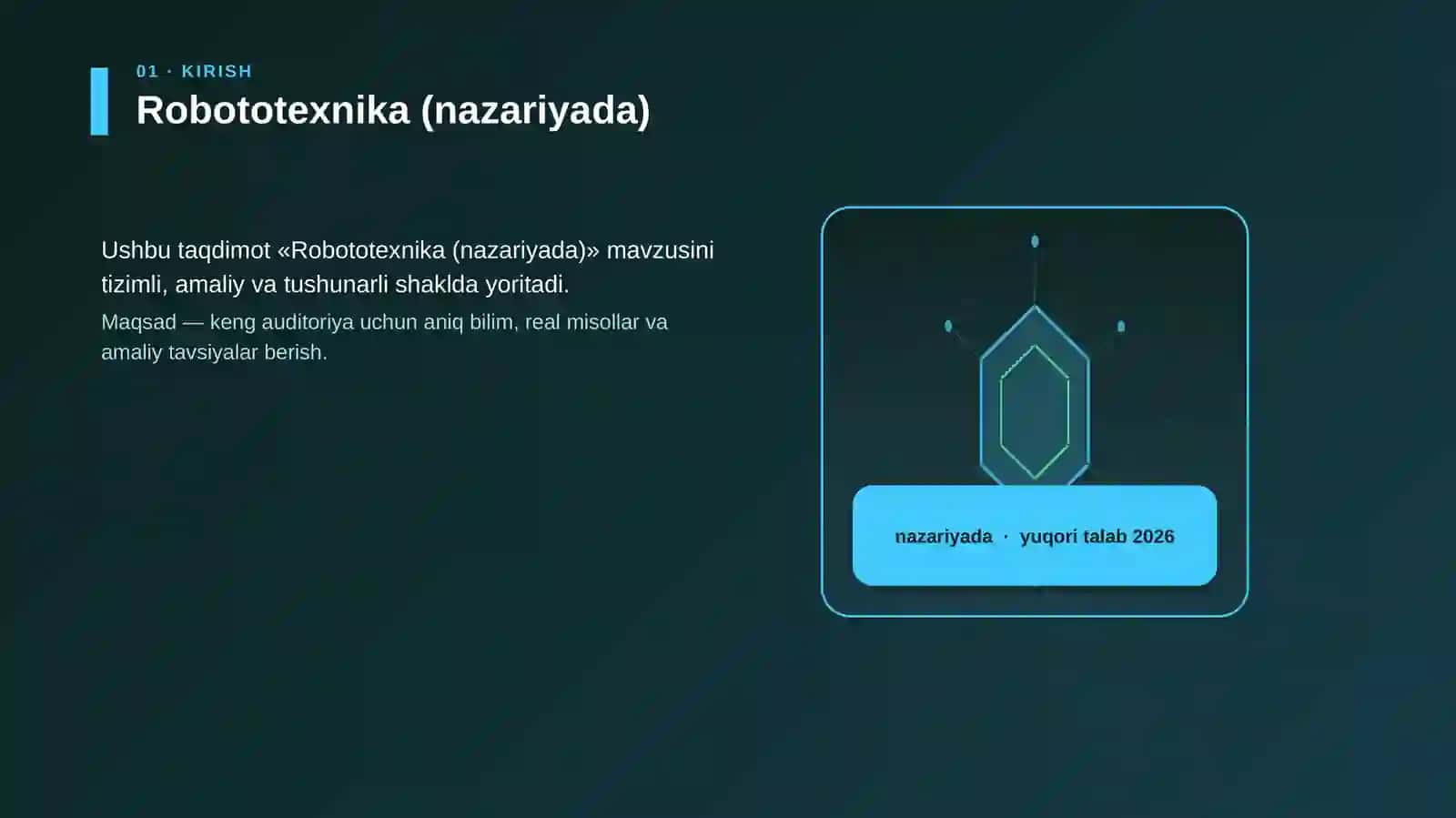 Robototexnika (nazariyada) 3
