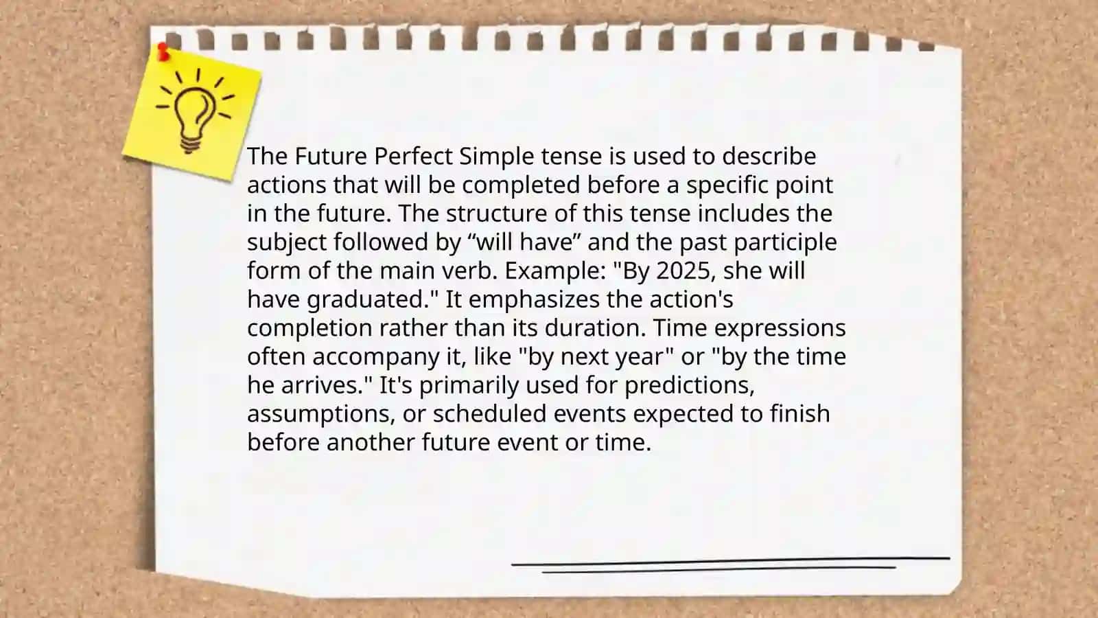 Future perfect simple 3