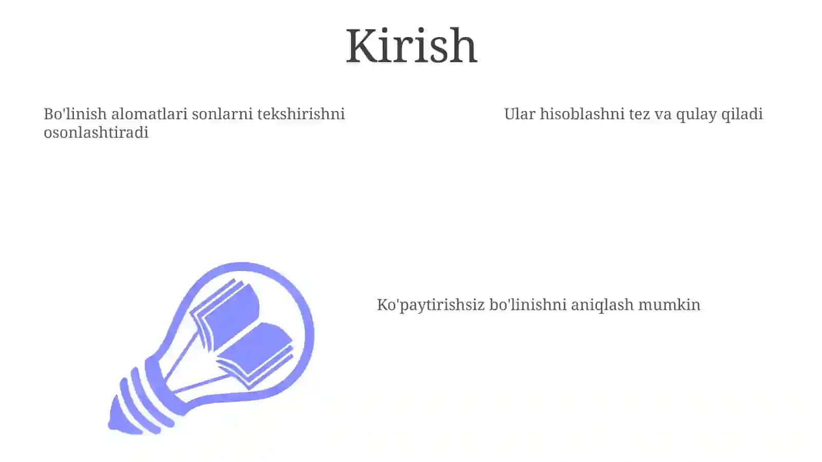 Bo'linishalomatlari 3