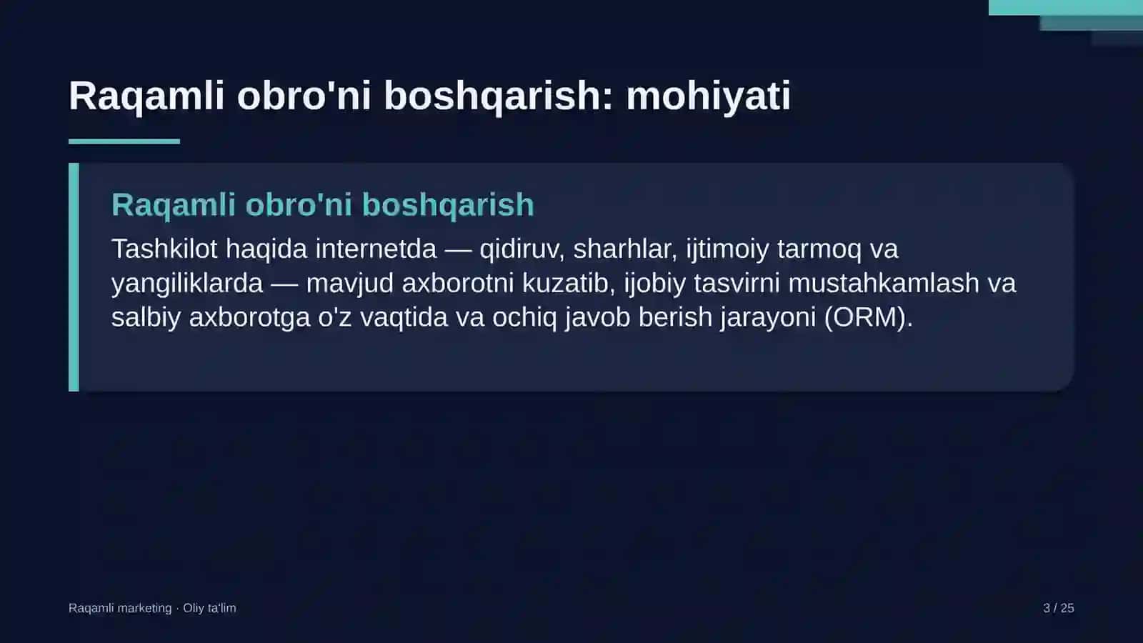 diagnostika markazlarida raqamli obro'ni boshqarish 3934 3