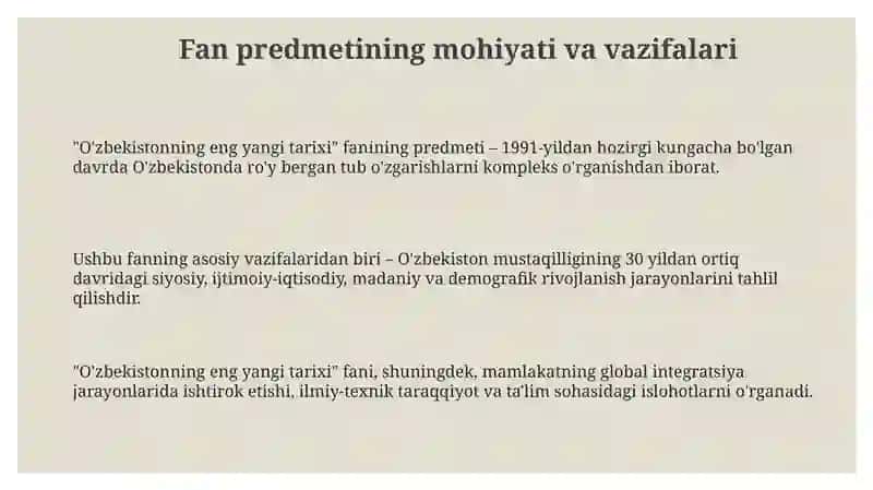 O'zbekistonning eng yangi tarixi 3