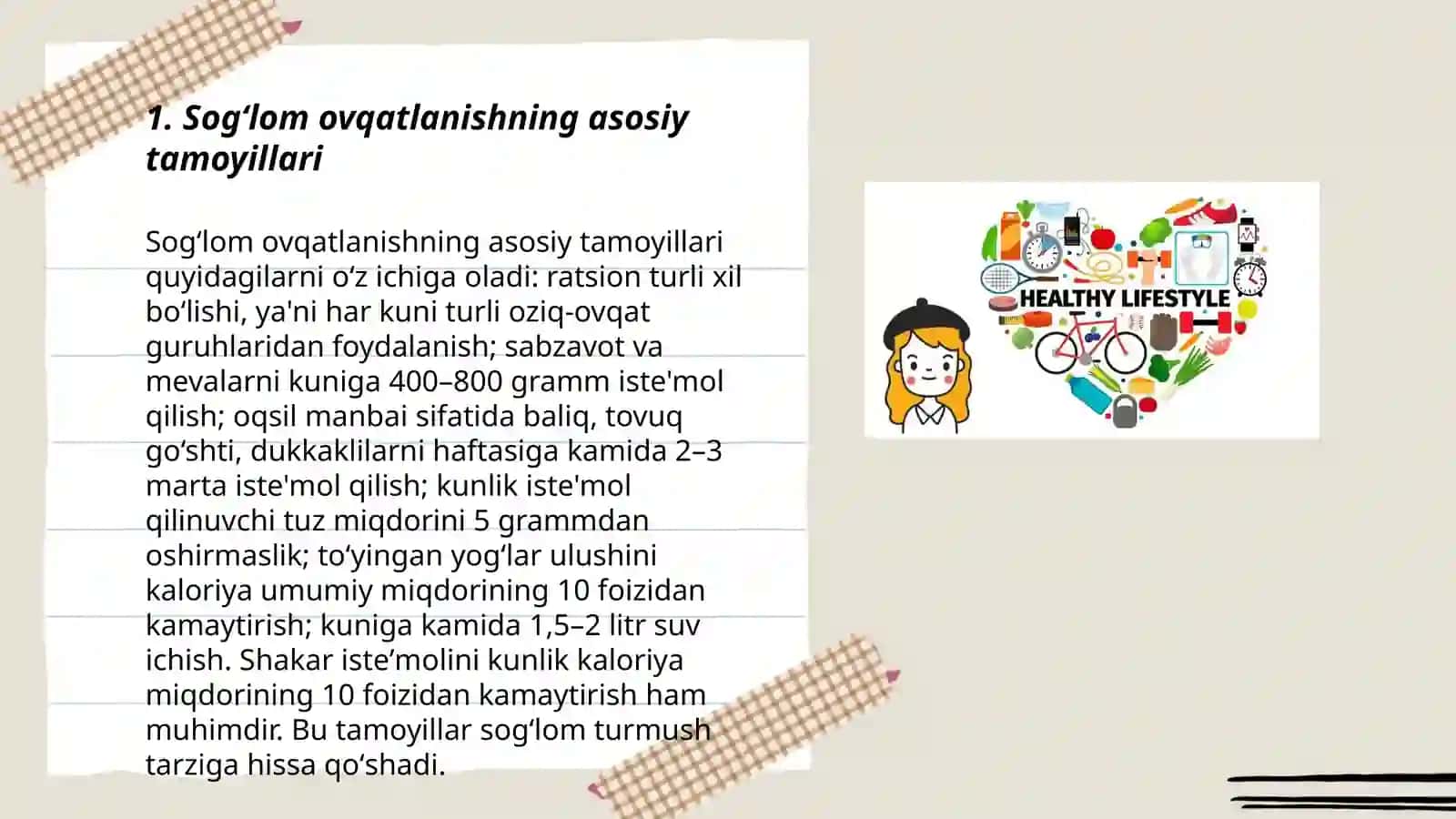 Sogʻlom ovqatlanish 3