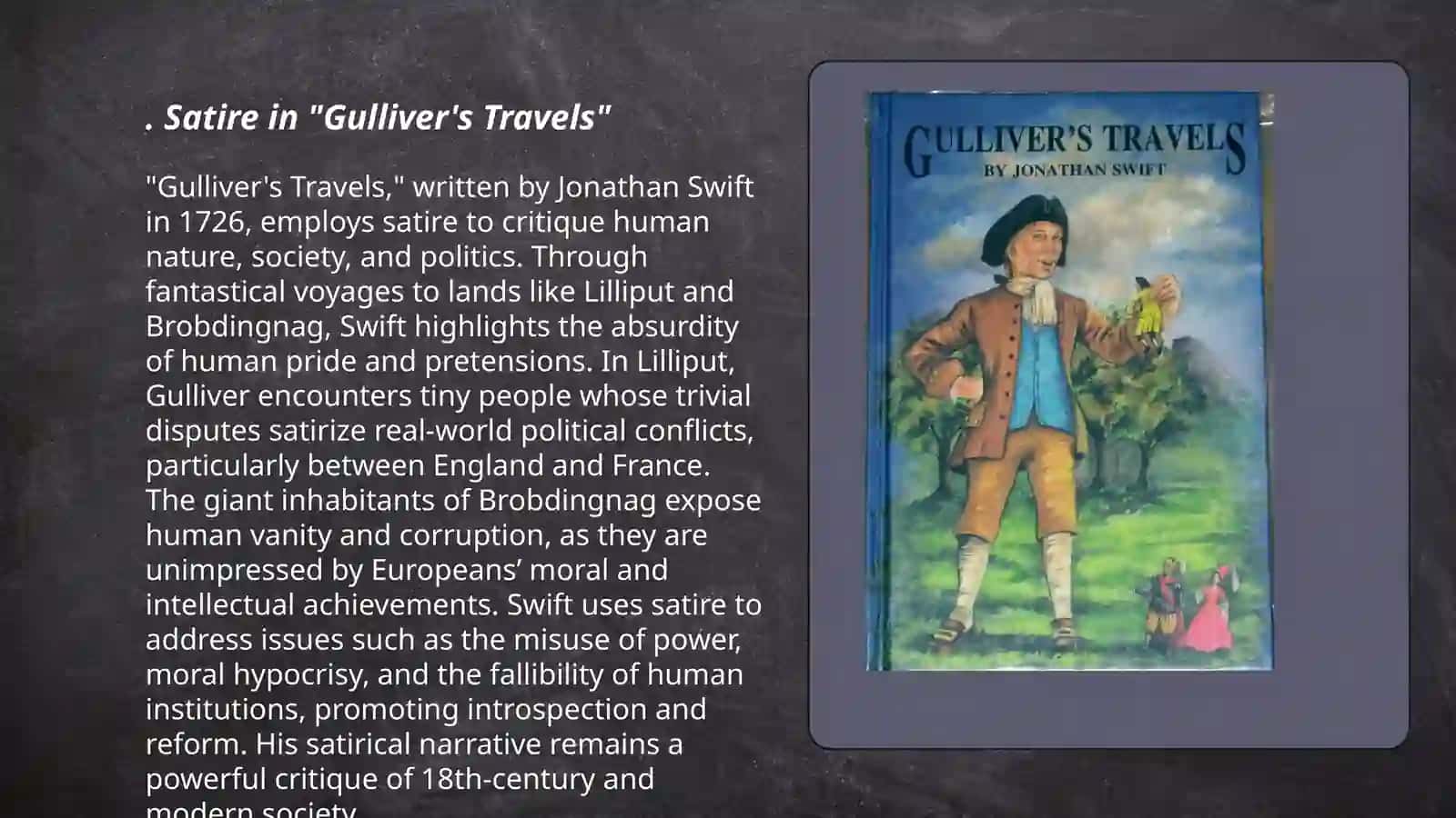 Satire in "Gulliver's Travels" 3