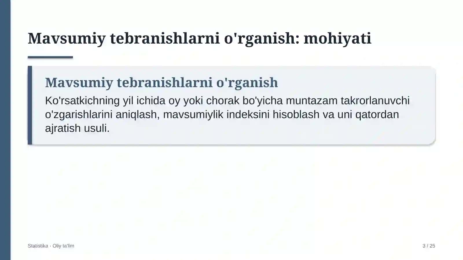 Gid-ekskursovodlik xizmatida mavsumiy tebranishlarni o'rganish 3