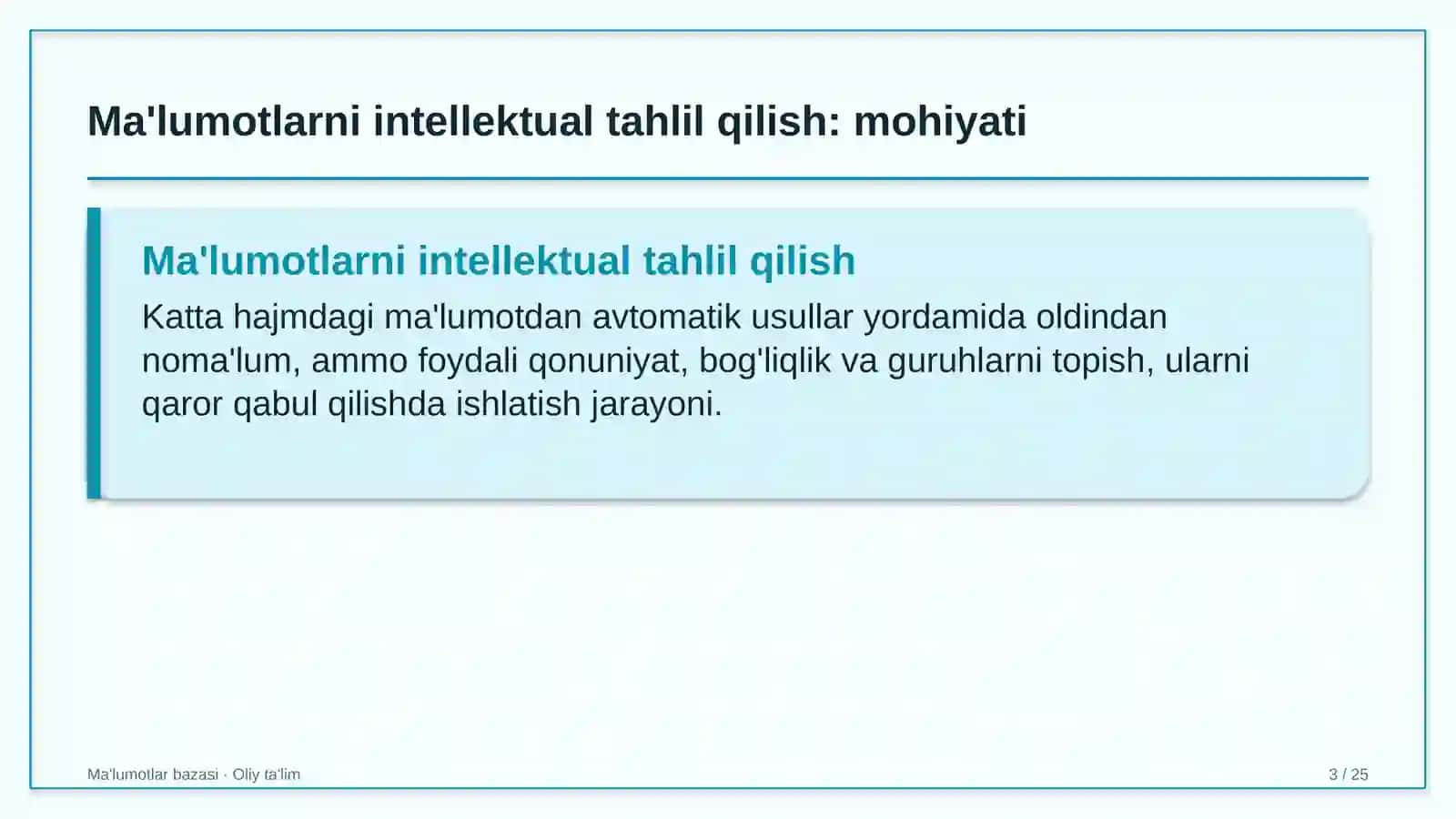 asalarichilikda ma'lumotlarni intellektual tahlil qilish data mining 9415 3