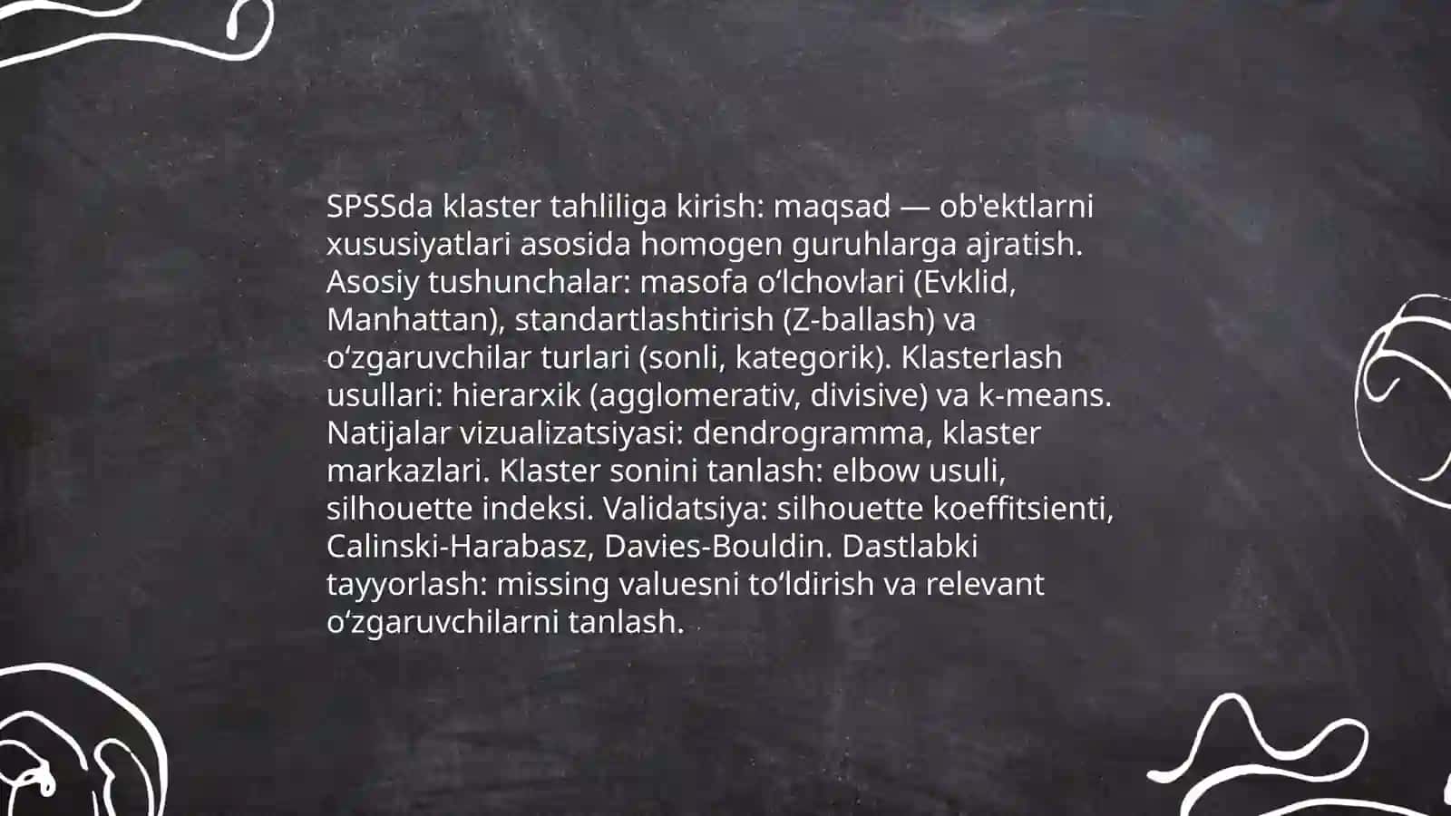 SPSSda klaster tahlili 3