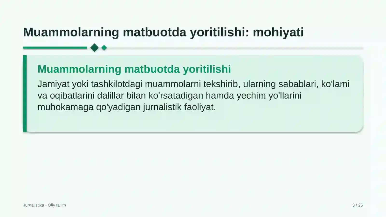 Telegram kanallarida muammolarning matbuotda yoritilishi 3