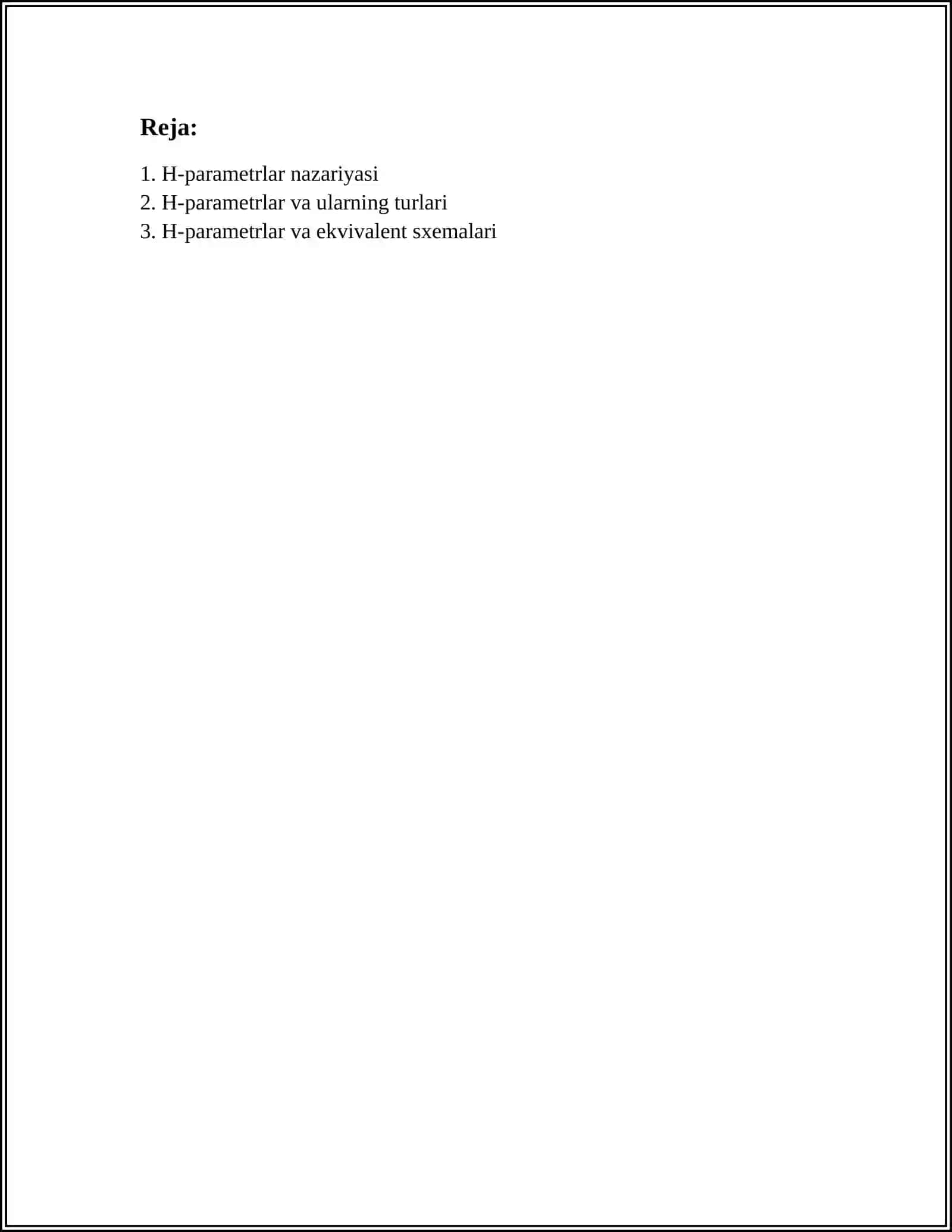BT H-PARAMETRLARI 3