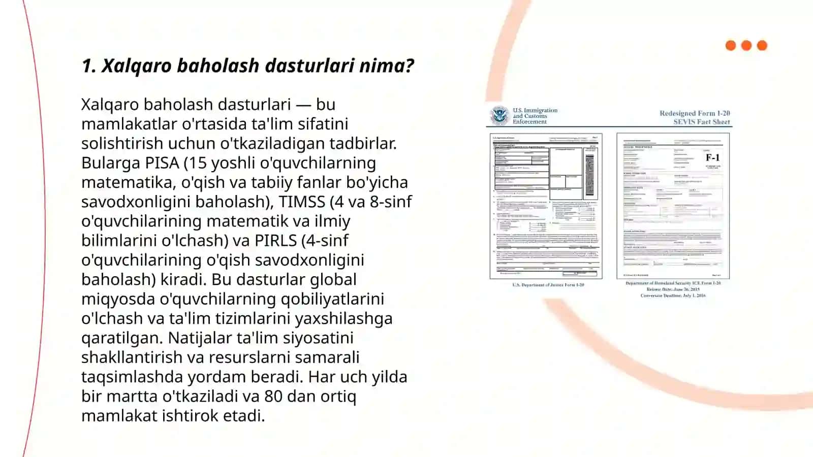Xalqaro baholash dasturlari 3
