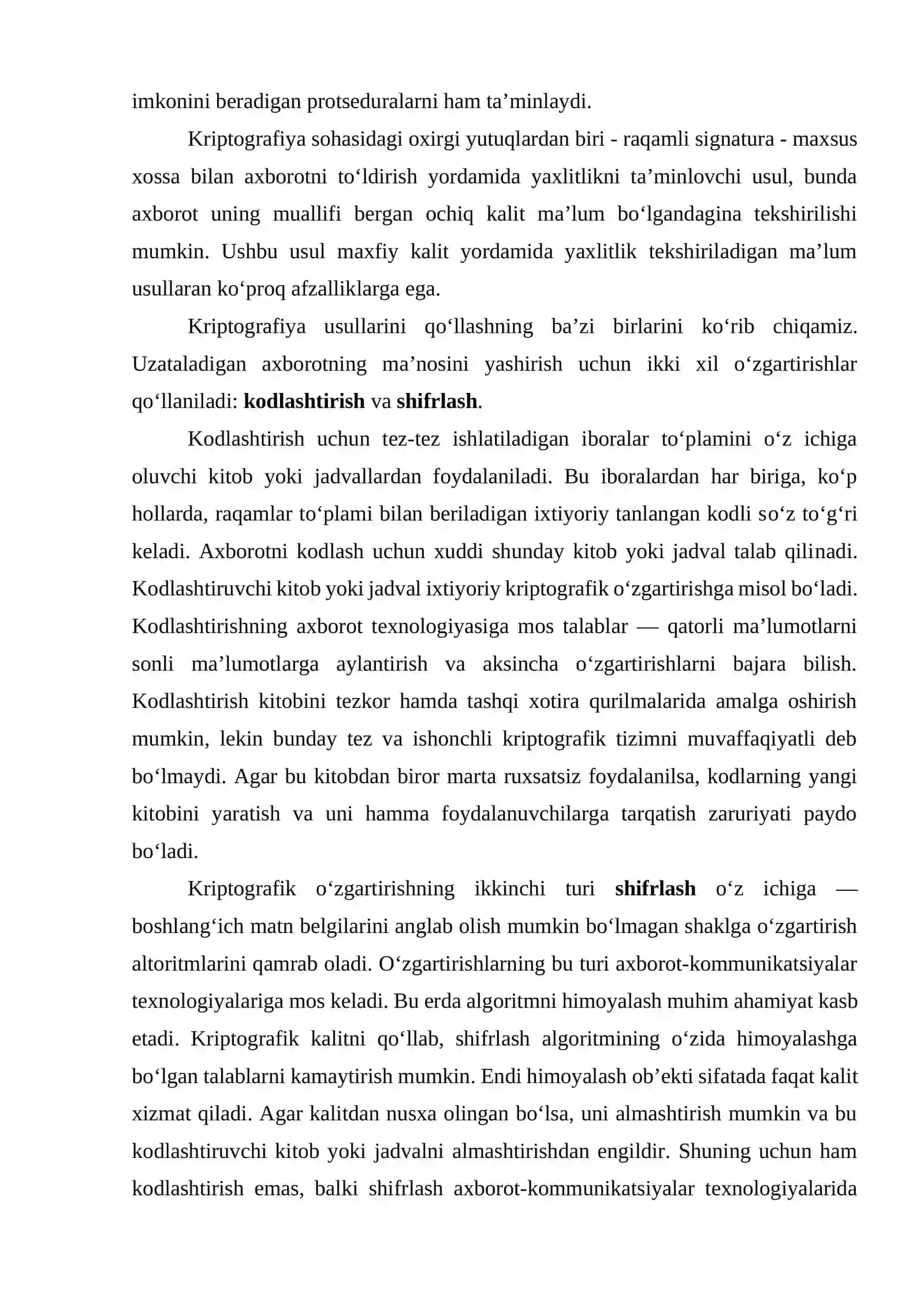 Axborotlarni kriptografik himoyalash usullari 3