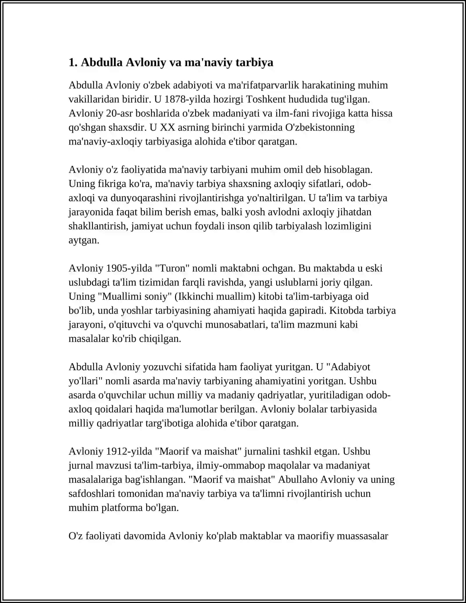 ABDULLA AVLONIYNING KOMIL INSON HAQIDAGI QARASHLARI 3