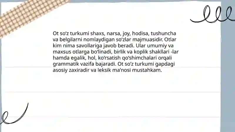 Ot soʻz turkumi 3