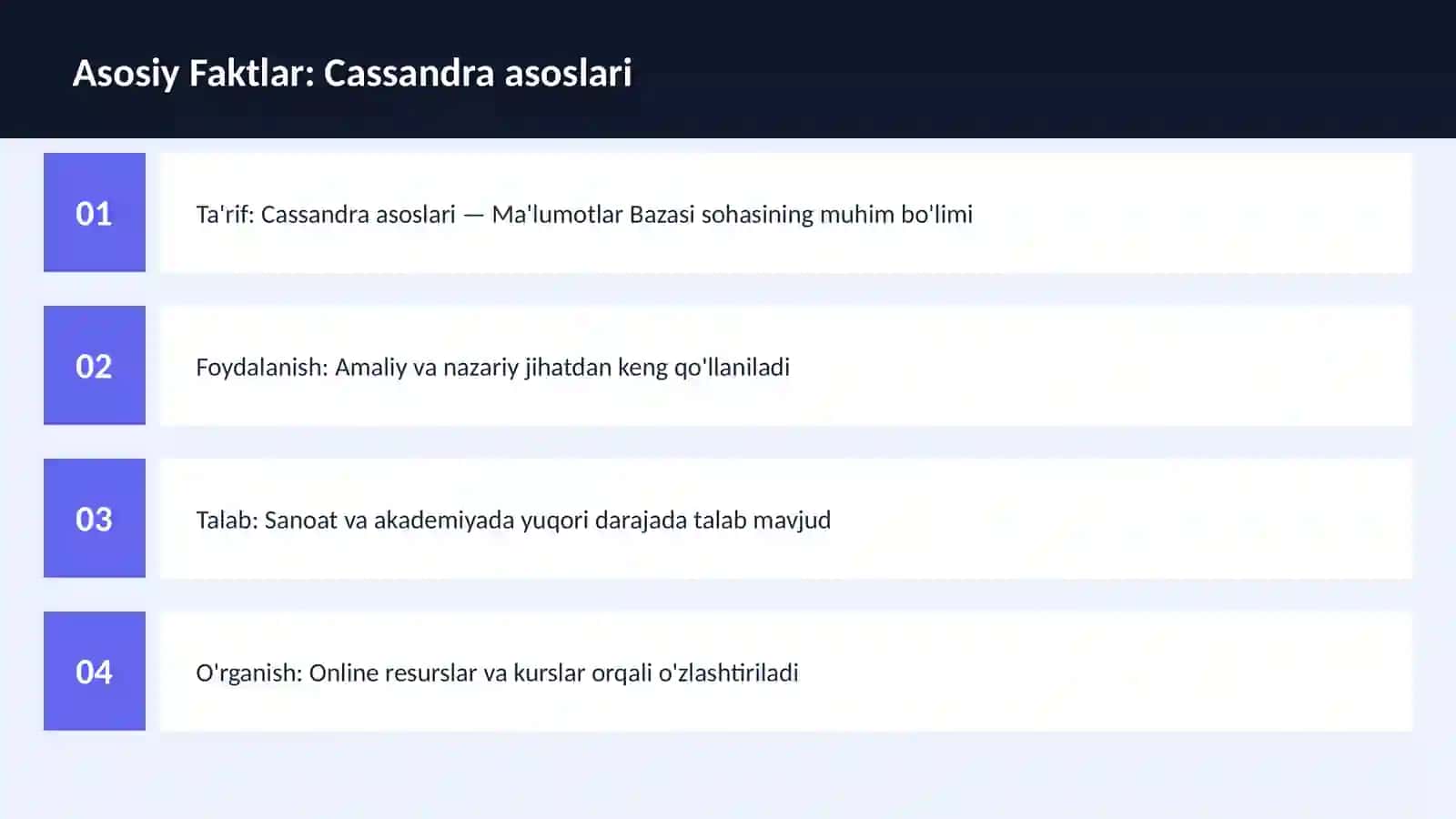 Cassandra asoslari 3