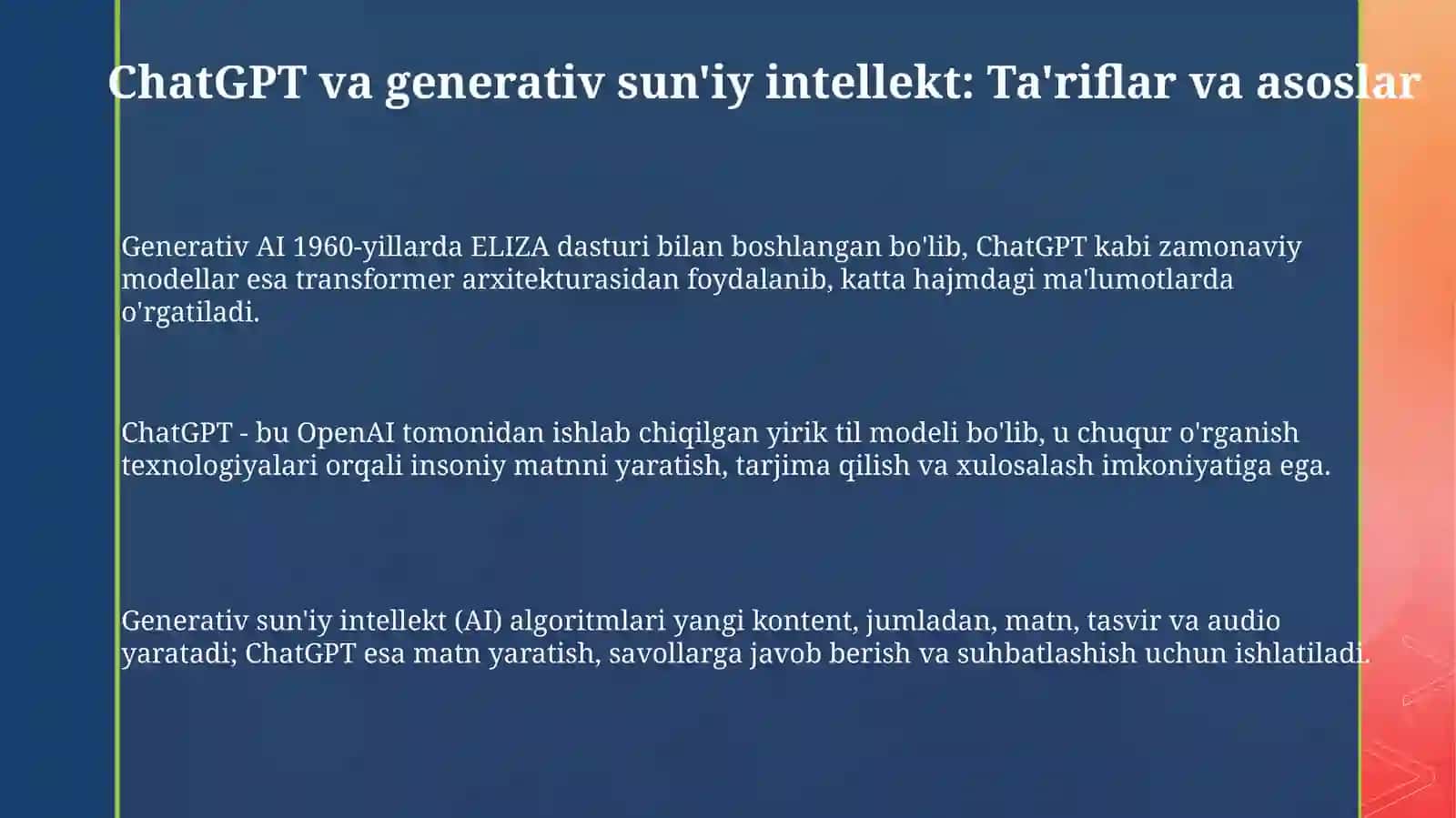 ChatGPT va generativ sun'iy intellekt 3