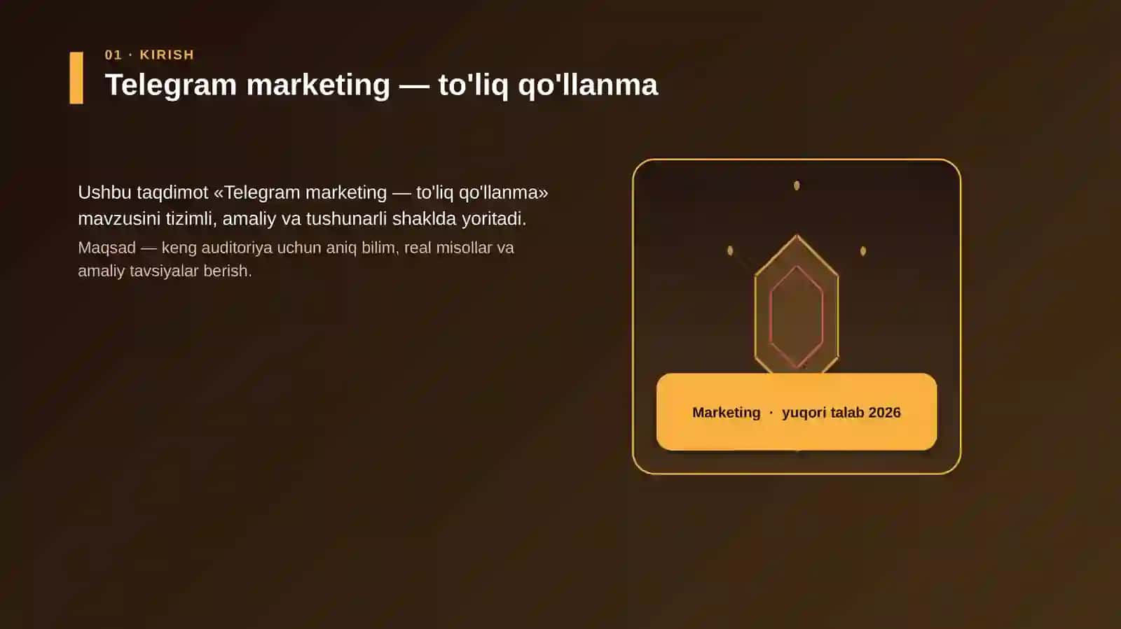 Telegram marketing — to'liq qo'llanma 3