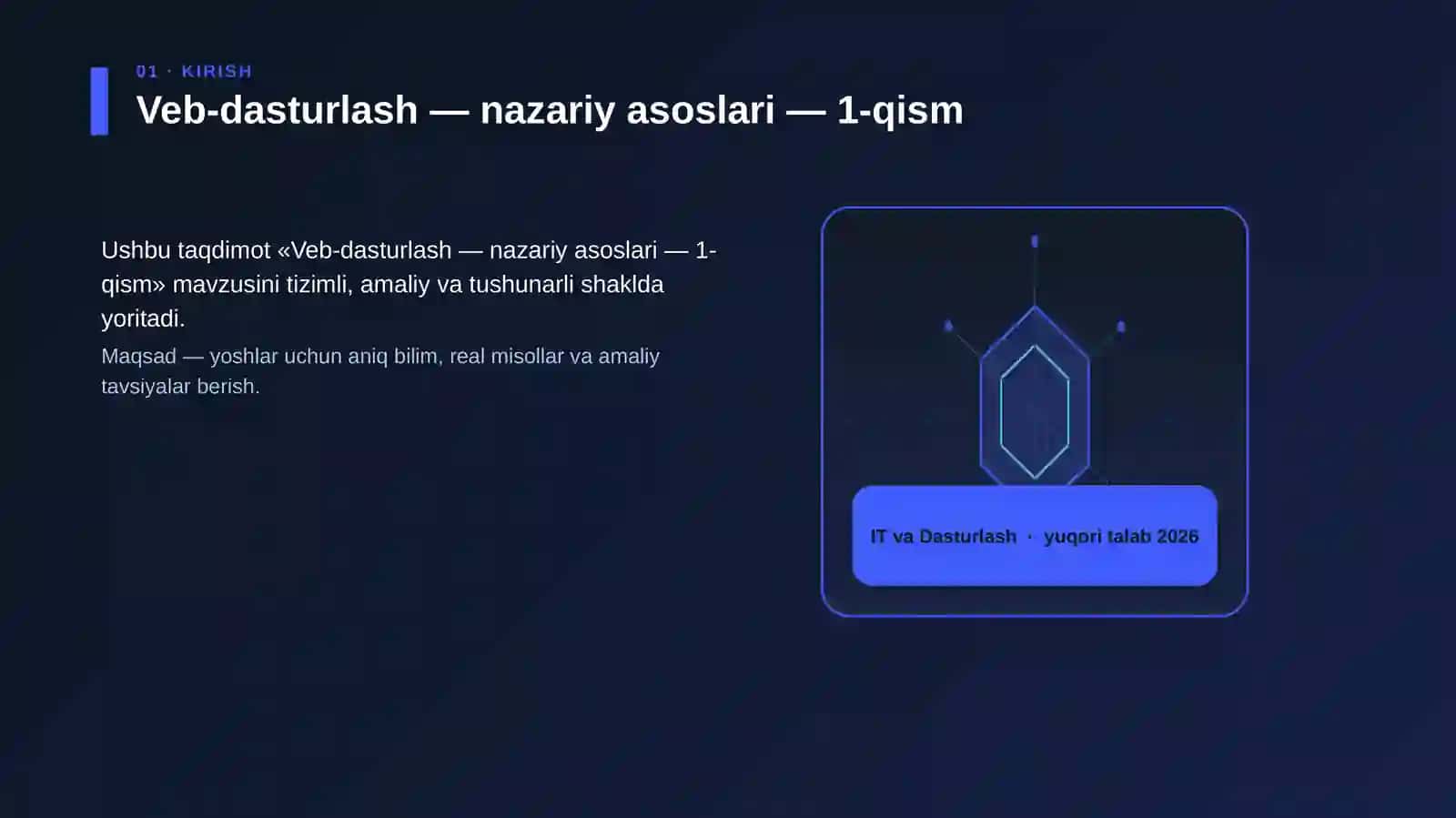 Veb-dasturlash — nazariy asoslari — 1-qism 3
