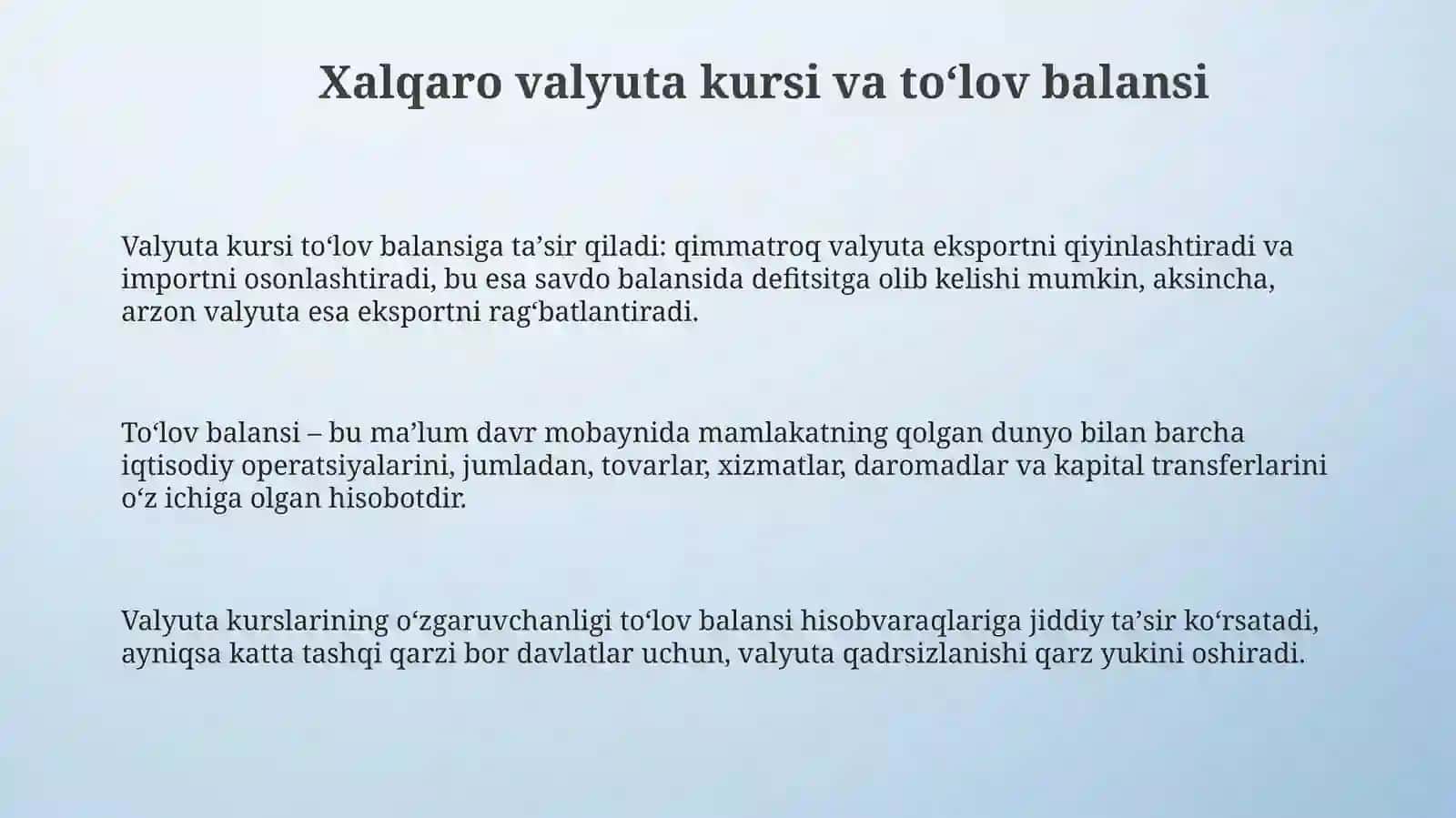 Xalqaro moliya 3