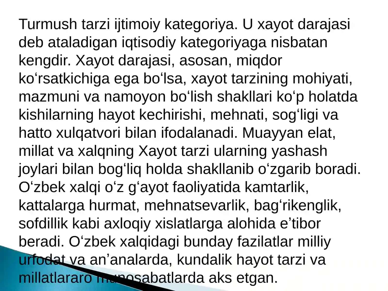 Hayot tarzi va salomatlik mexanizmi 3