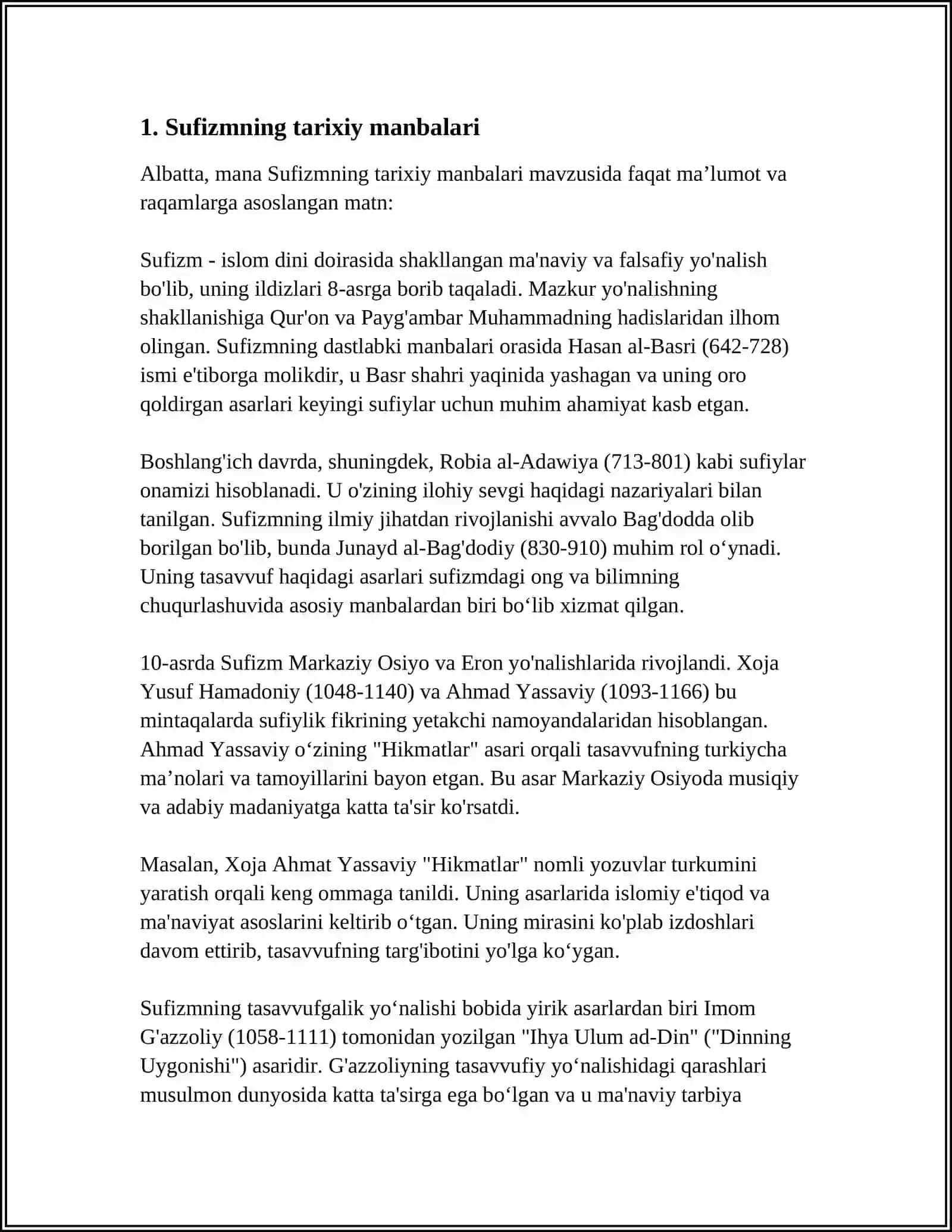 SUFIZIM VA HOZIRGI ZAMON 3