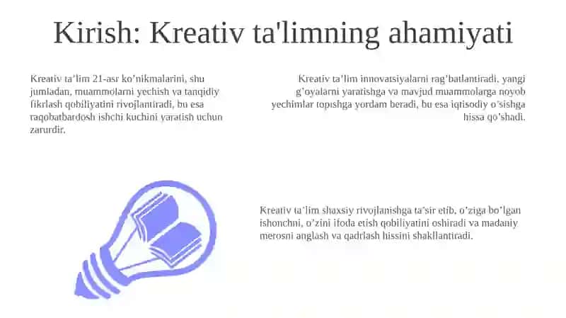 Kreativ ta'lim 3