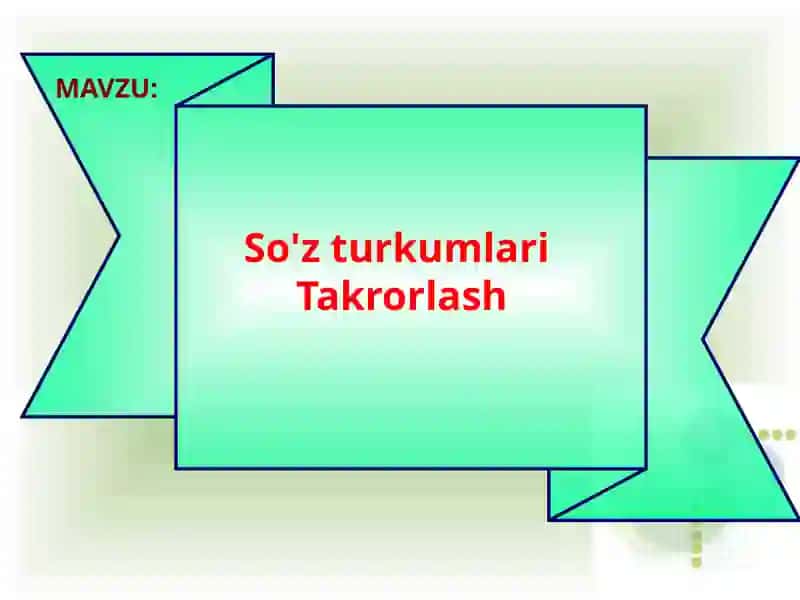 So'z turkumlari (ona tili fanidan dars ishlanma) 3