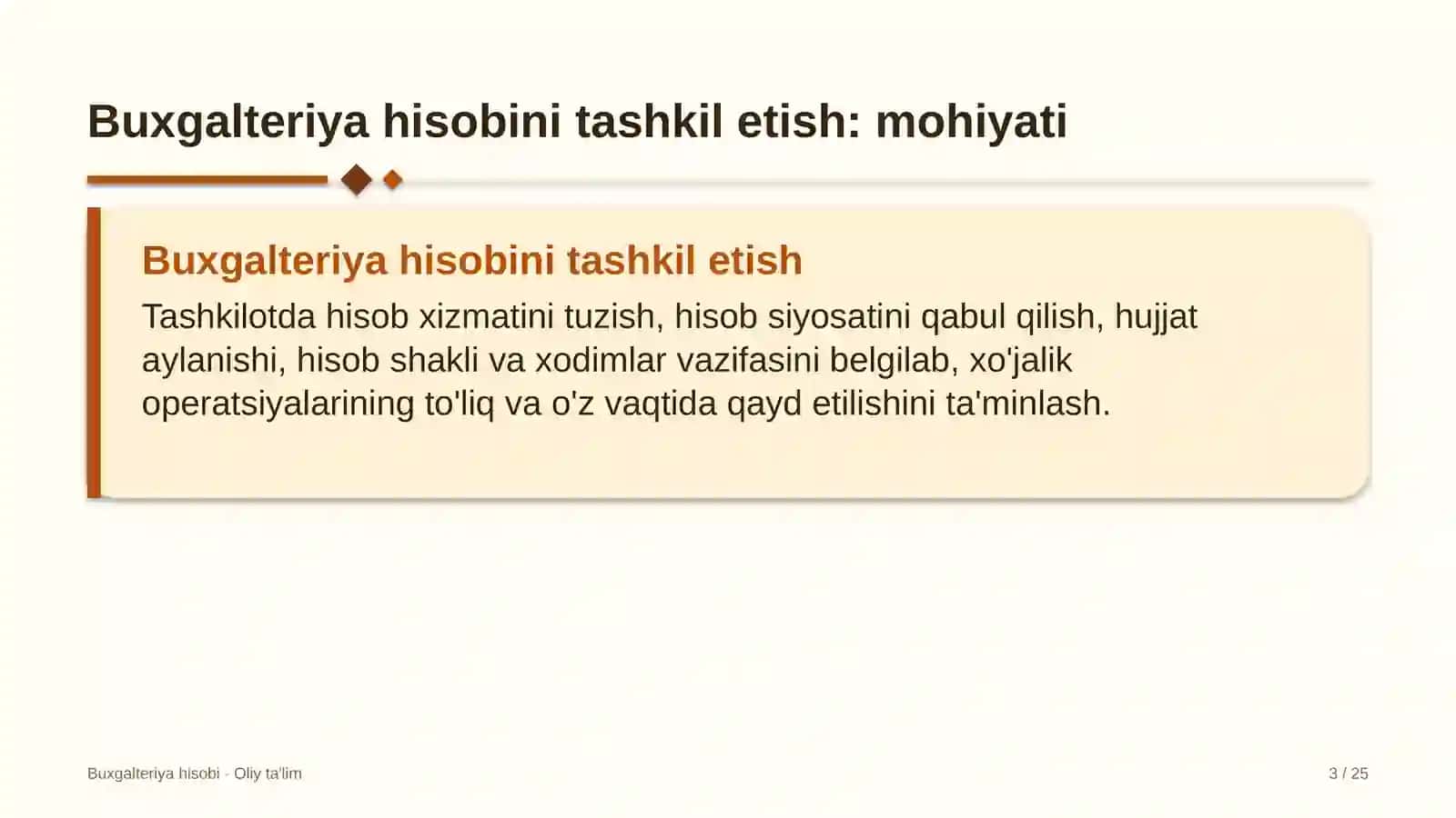 Doktoranturada buxgalteriya hisobini tashkil etish 3