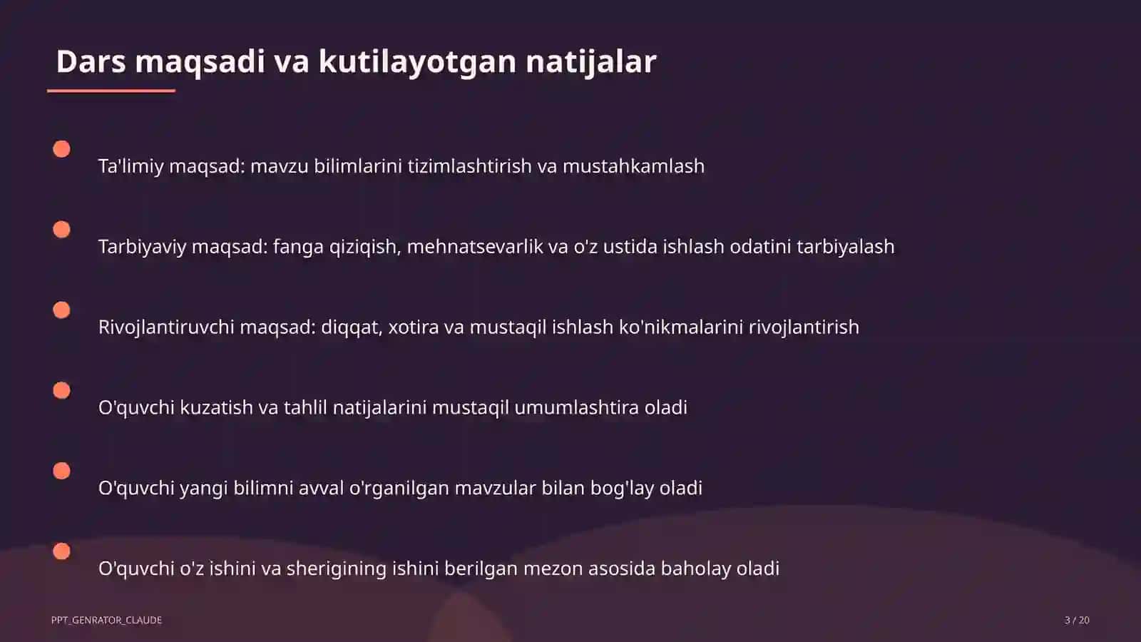 PowerPoint dasturida taqdimot yaratish (7-sinf) 3